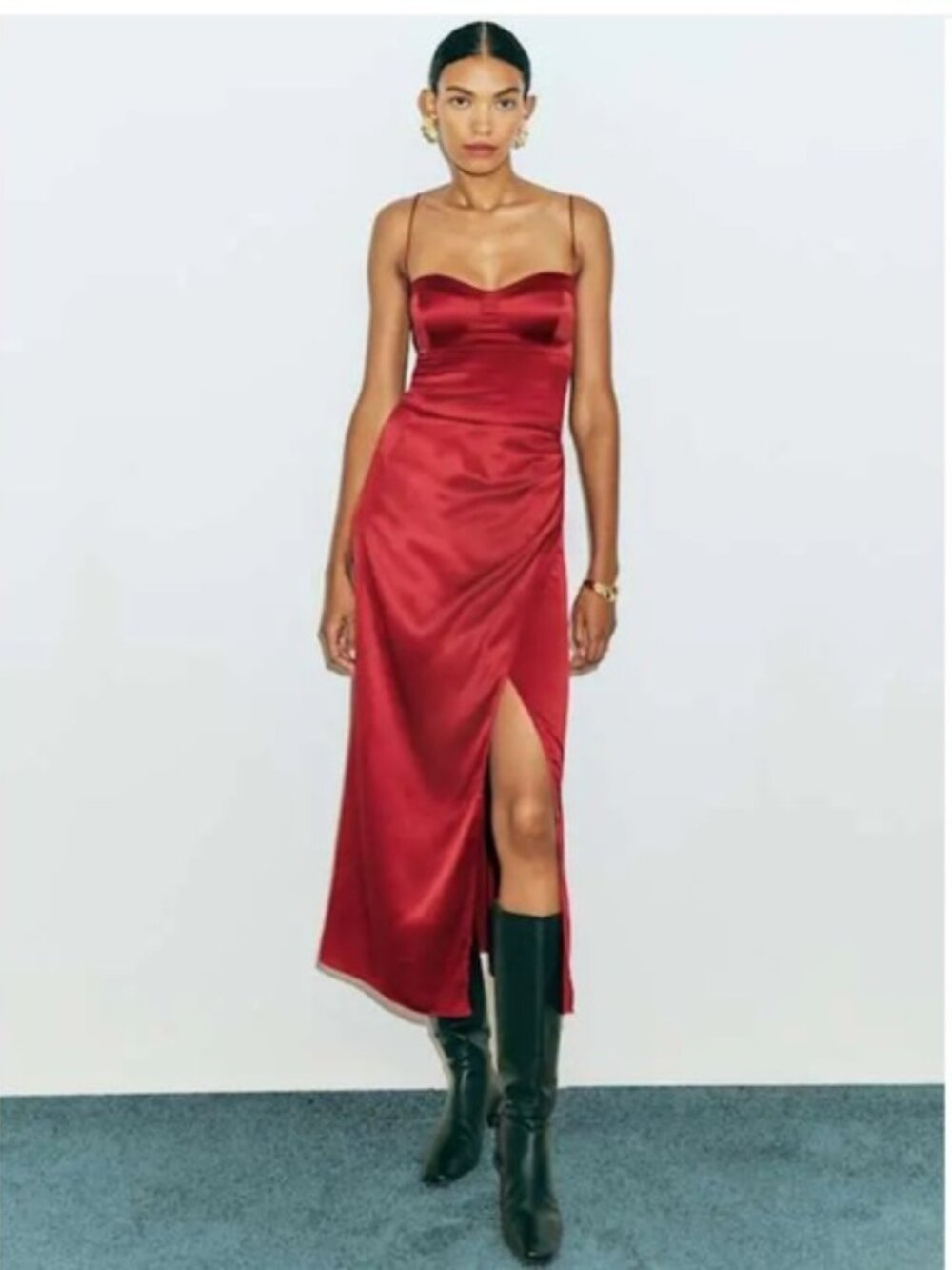 Reformation Petites Marguerite Silk Dress